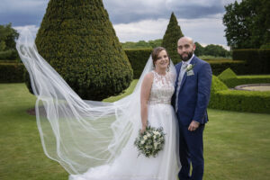 Hoar Cross Hall wedding couple